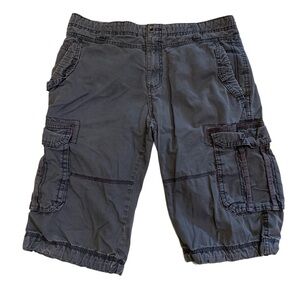 XSIDE Authentic Wear Dept. Distressed Cargo Shorts Men's W:32 Grey